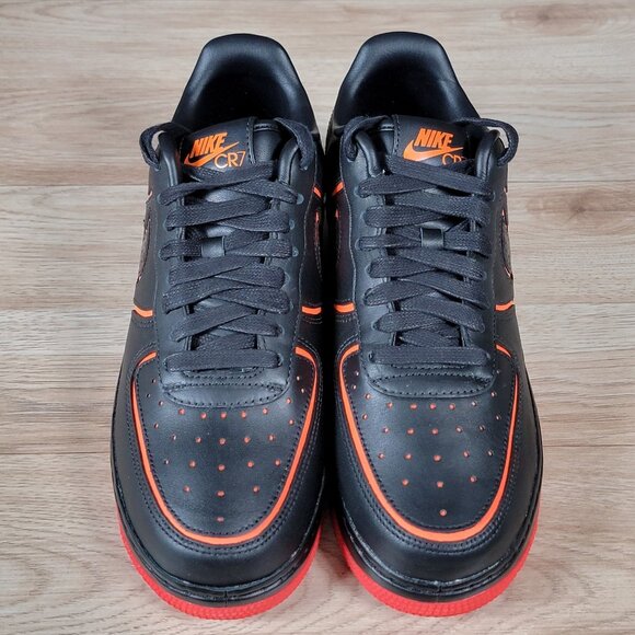 Nike Air Force 1 CR7 By You Shoes Men Size 8.5 Black Infrared Leather DD3746-991 main image 9